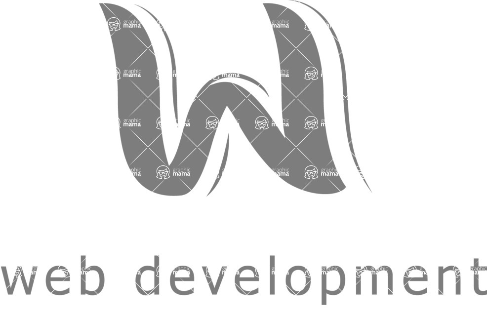 Business Logo Templates - vector graphics in a pack from GraphicMama - Web Development Logo Design Template